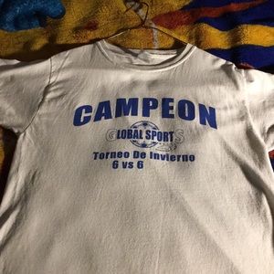 A final winning soccer shirt